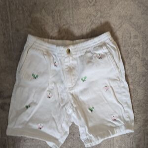 Janie and Jack White Tennis Embroidered Shorts 7